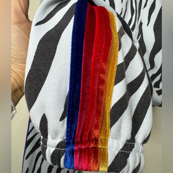 Aviator Nation Classic Velvet Sweatpant Zebra Medium Rare - Picture 11 of 12